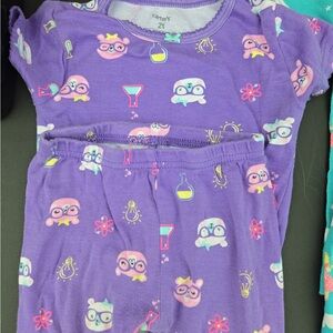 Carter's Playful Purple Pajama Set
